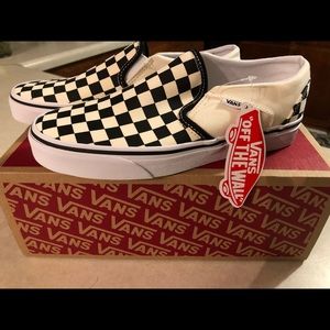 Checkered slip on Vans price firm